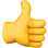 Thumb up emoji